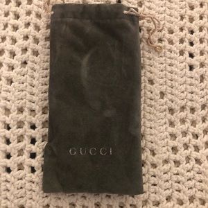 Authentic Vintage Gucci Green Velvet Sunglasses Pouch